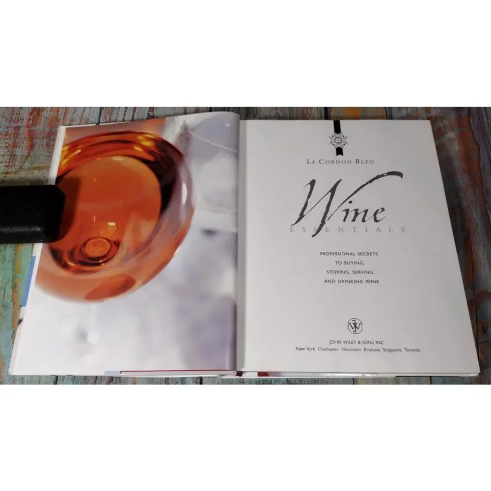Le Cordon Bleu Wine Essentials Book - Professional Guide to Buying, Storing, and